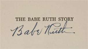 Babe Ruth Signed First Edition of "The Babe Ruth Story" (PSA 9 & JSA LOA)